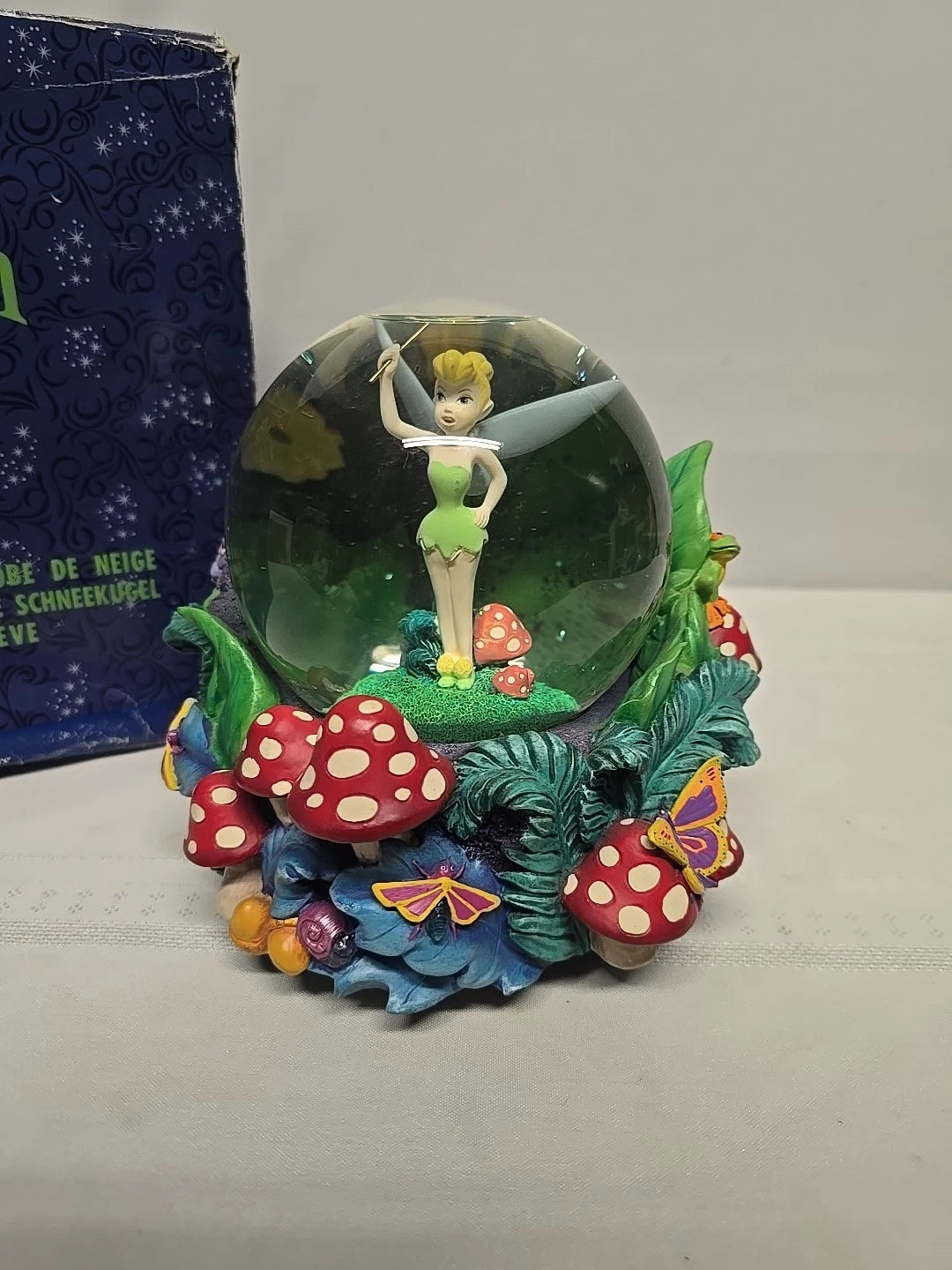 Disney Tinker Bell Musical Snow Globe "You Can Fly" Original Box Lights Up