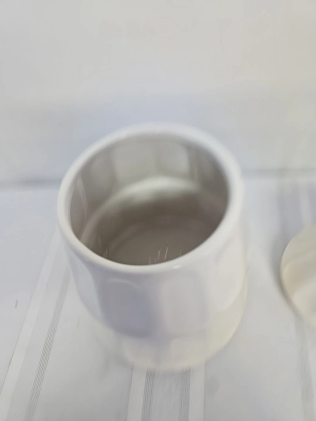 DesignPac Winter White Christmas Tree Cookie Jar Canister 15 Ounce Holiday