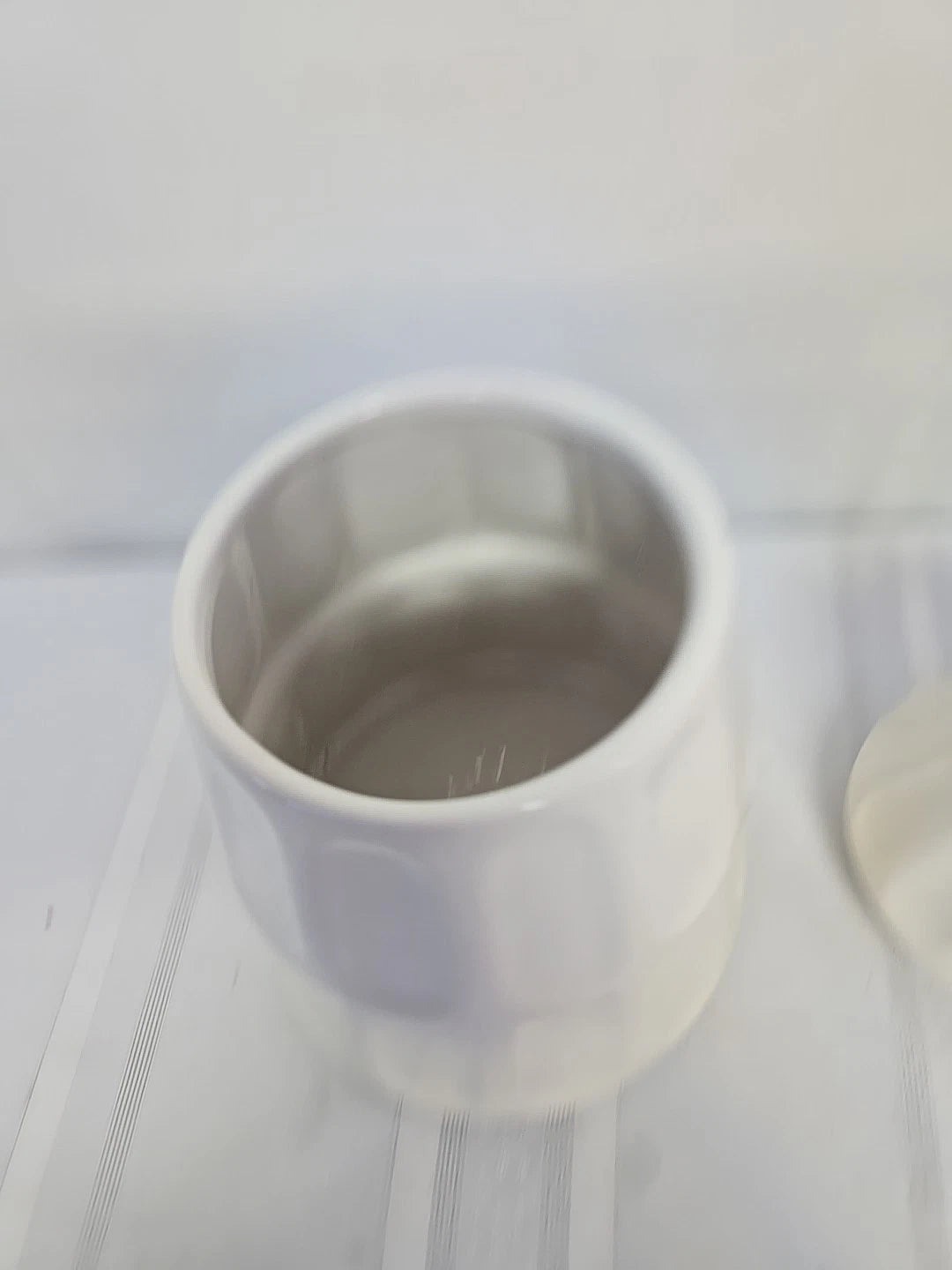 DesignPac Winter White Christmas Tree Cookie Jar Canister 15 Ounce Holiday