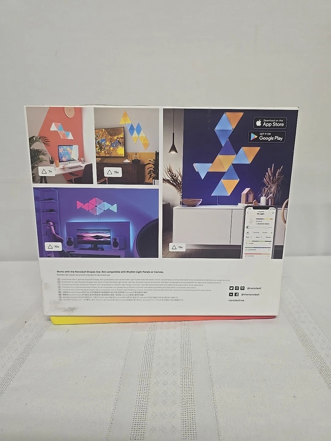 Nanoleaf Shapes Triangles Multicolor Light Panels Expansion Kit - 3 Pack
