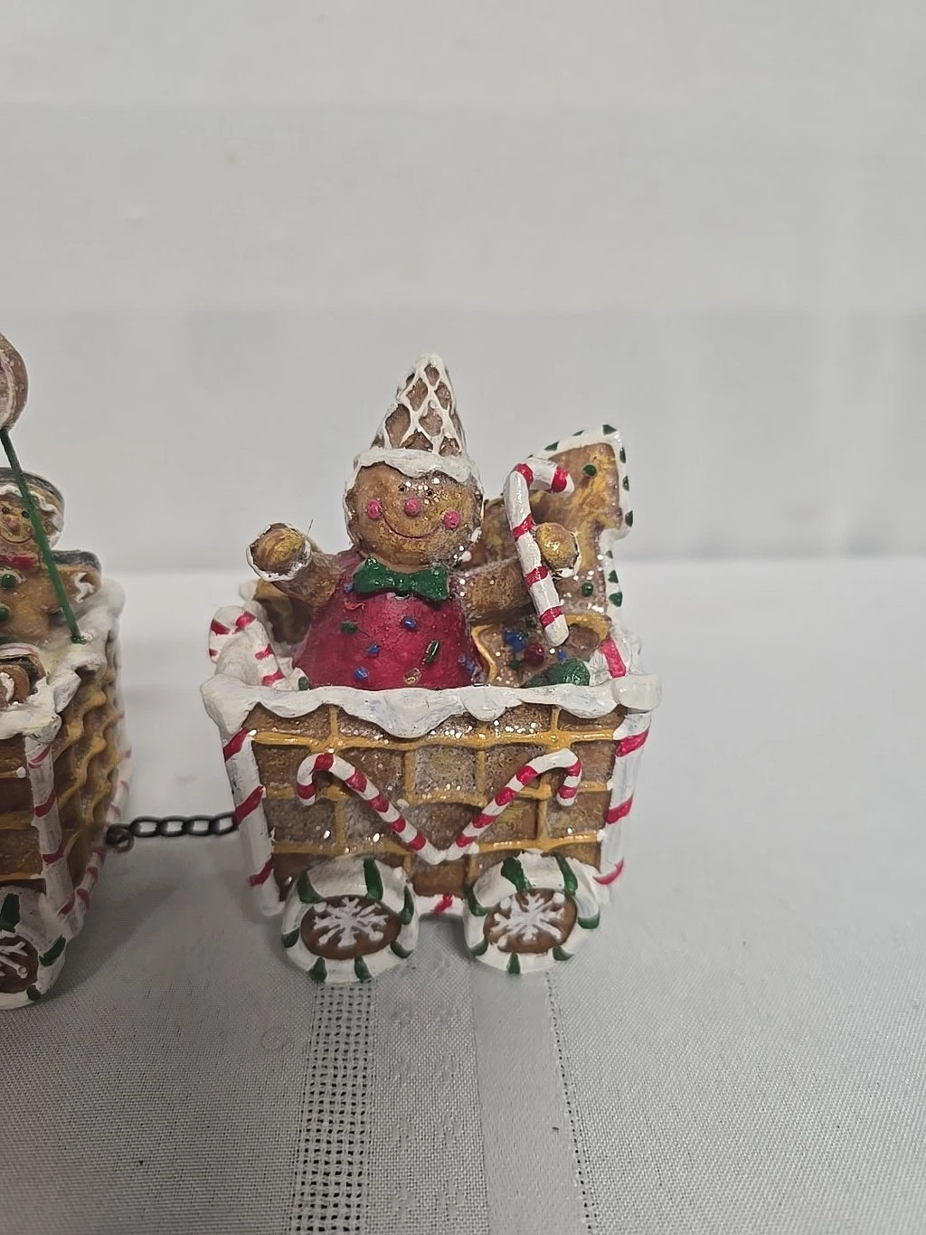 12 1/2" x 5" The Gingerbread Express Train Christmas Tabletop Decoration
