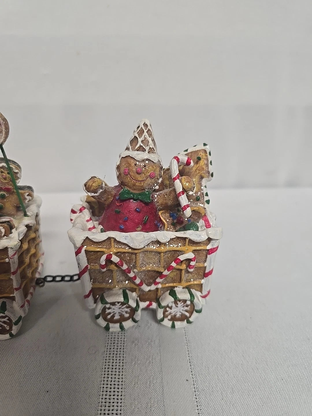 12 1/2" x 5" The Gingerbread Express Train Christmas Tabletop Decoration