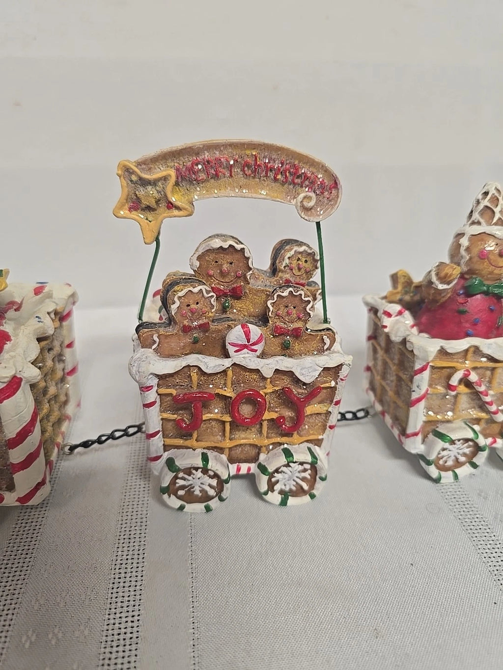 12 1/2" x 5" The Gingerbread Express Train Christmas Tabletop Decoration