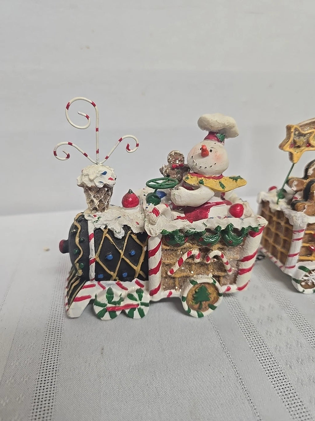 12 1/2" x 5" The Gingerbread Express Train Christmas Tabletop Decoration