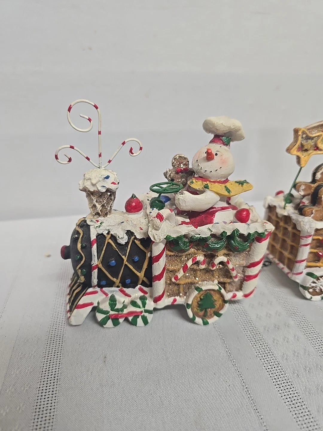 12 1/2" x 5" The Gingerbread Express Train Christmas Tabletop Decoration