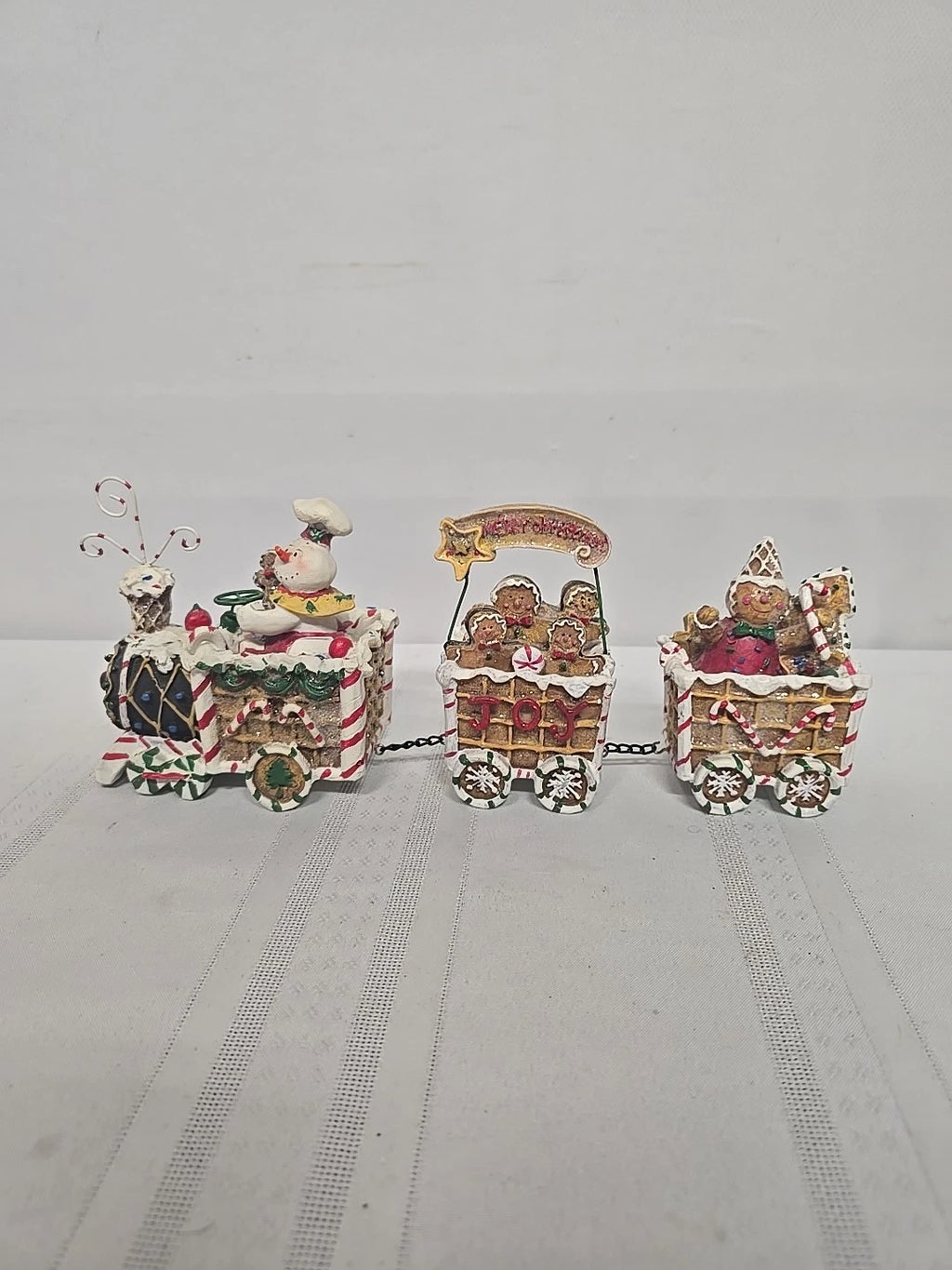 12 1/2" x 5" The Gingerbread Express Train Christmas Tabletop Decoration