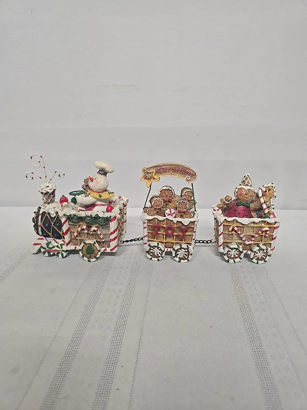 12 1/2" x 5" The Gingerbread Express Train Christmas Tabletop Decoration